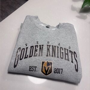 Gildan Grey Crewneck Sweatshirt - Las Vegas Golden Knights Hockey